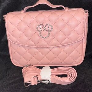 Disney Pink Quilted Crossbody Bag